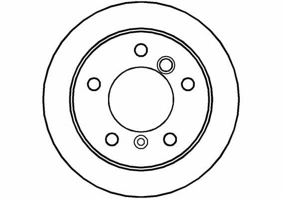 National NBD789 Rear brake disc, non-ventilated NBD789