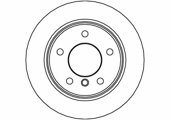 National NBD792 Rear brake disc, non-ventilated NBD792