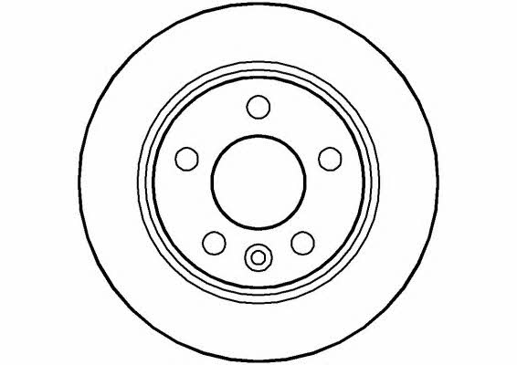 National NBD858 Rear brake disc, non-ventilated NBD858