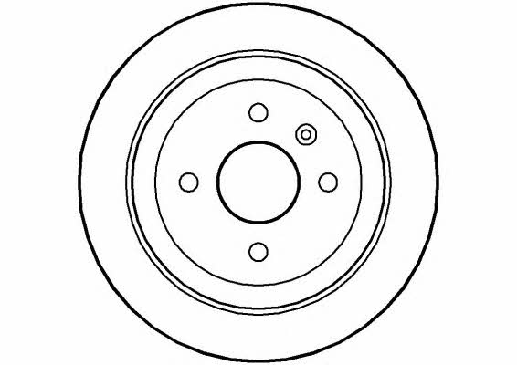 National NBD983 Rear brake disc, non-ventilated NBD983