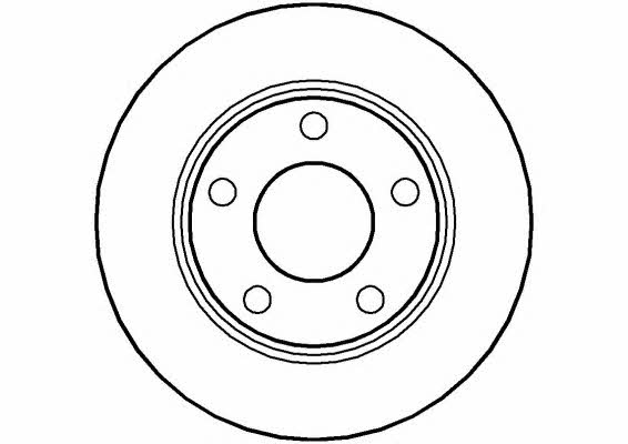 National NBD991 Rear brake disc, non-ventilated NBD991
