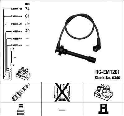 NGK 0346 Ignition cable kit 0346