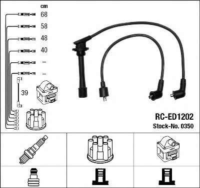 0350 NGK Ignition lead set