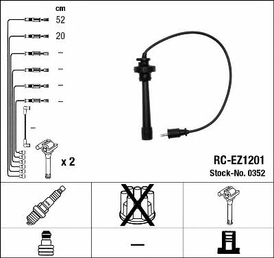NGK 0352 Ignition cable kit 0352