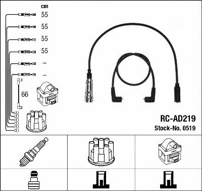 NGK 0519 Ignition cable kit 0519