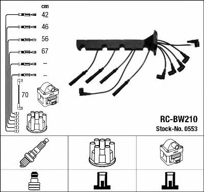 NGK 0553 Ignition cable kit 0553