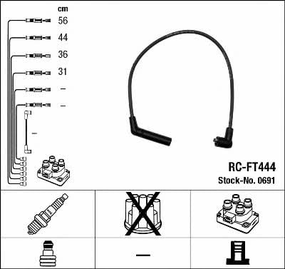 NGK 0691 Ignition cable kit 0691