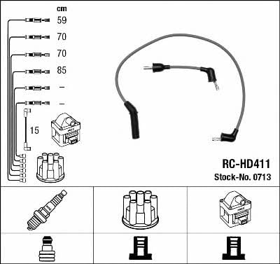 NGK 0713 Ignition cable kit 0713