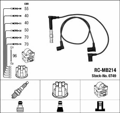 NGK 0749 Ignition cable kit 0749