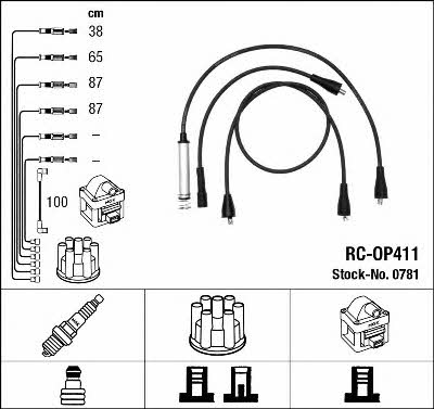 NGK 0781 Ignition cable kit 0781