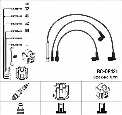 NGK 0791 Ignition lead set 0791 0791 NGK Ignition lead set