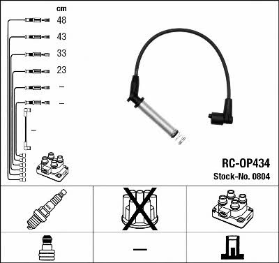 NGK 0804 Ignition lead set 0804 0804 NGK Ignition lead set