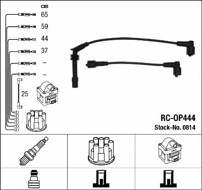 NGK 0814 Ignition lead set 0814 0814 NGK Ignition lead set