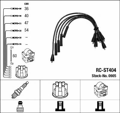 0905 NGK Ignition lead set