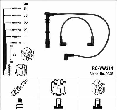 NGK 0945 Ignition cable kit 0945