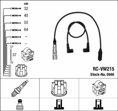 NGK 0946 Ignition cable kit 0946