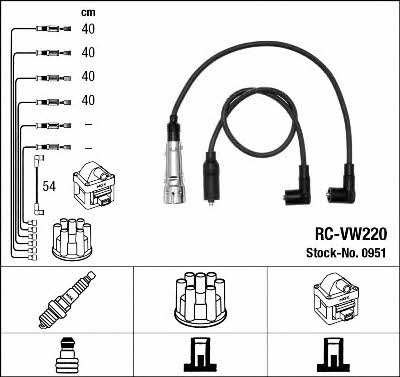NGK 0951 Ignition cable kit 0951
