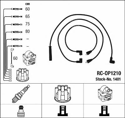 NGK 1401 Ignition cable kit 1401