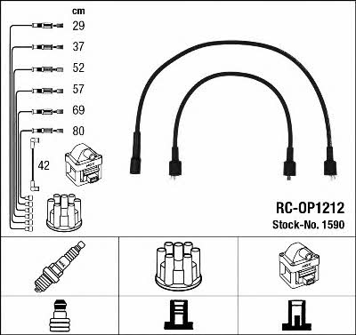NGK 1590 Ignition cable kit 1590