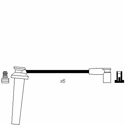 NGK 1644 Ignition lead set 1644 1644 NGK Ignition lead set