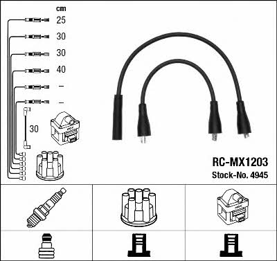 NGK 4945 Ignition cable kit 4945