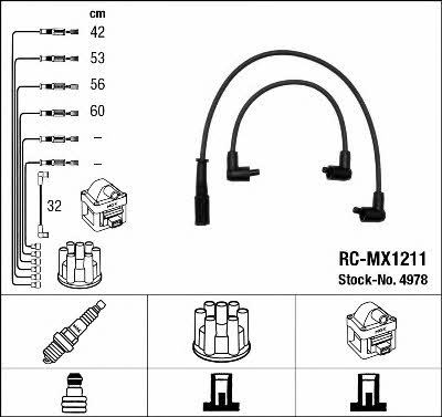 NGK 4978 Ignition cable kit 4978