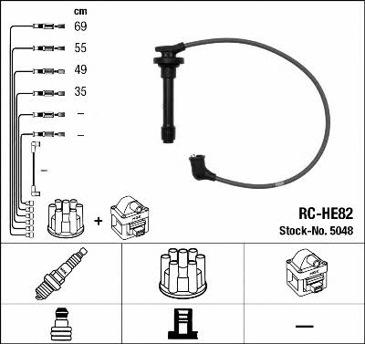 NGK 5048 Ignition cable kit 5048