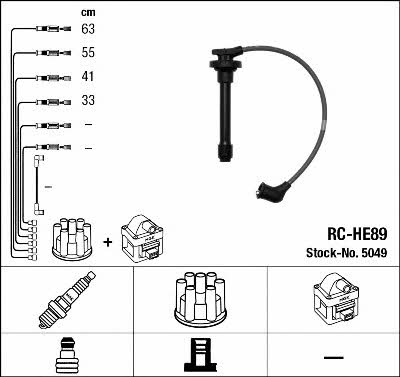 NGK 5049 Ignition cable kit 5049