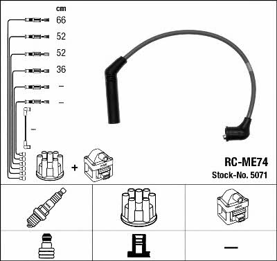NGK 5071 Ignition cable kit 5071
