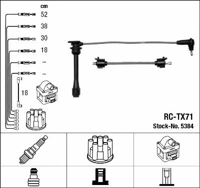 NGK 5384 Ignition cable kit 5384