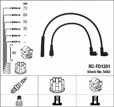 NGK 5402 Ignition cable kit 5402