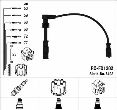 NGK 5403 Ignition cable kit 5403