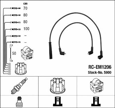 NGK 5900 Ignition cable kit 5900