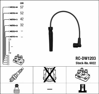 NGK 6022 Ignition cable kit 6022