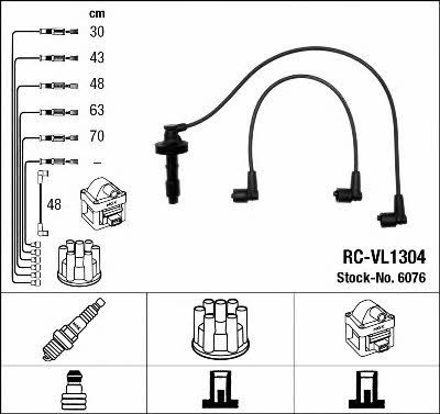 NGK 6076 Ignition cable kit 6076