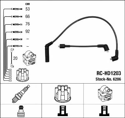NGK 6206 Ignition cable kit 6206