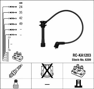 NGK 6209 Ignition cable kit 6209