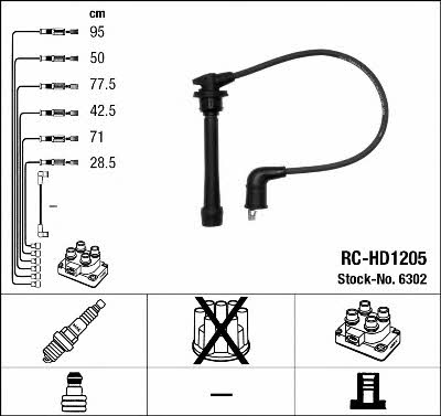 NGK 6302 Ignition cable kit 6302