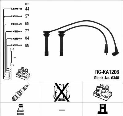 NGK 6348 Ignition cable kit 6348