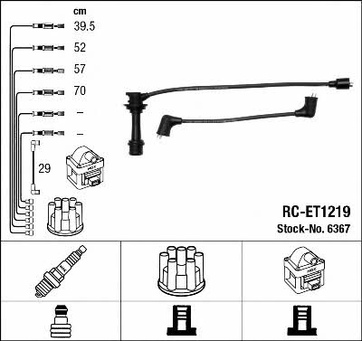 NGK 6367 Ignition cable kit 6367