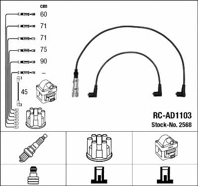 NGK 2568 Ignition cable kit 2568