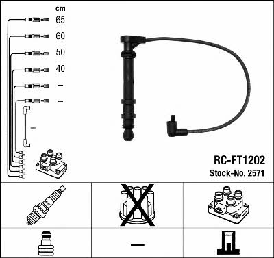 NGK 2571 Ignition cable kit 2571