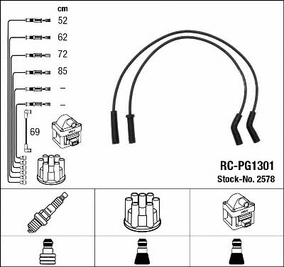 NGK 2578 Ignition cable kit 2578
