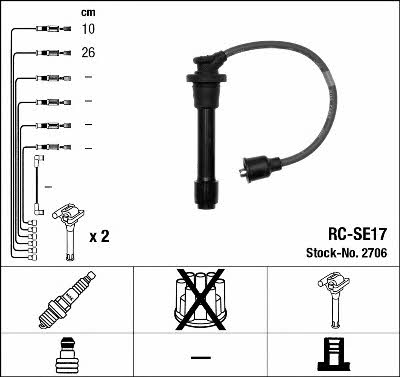 NGK 2706 Ignition cable kit 2706
