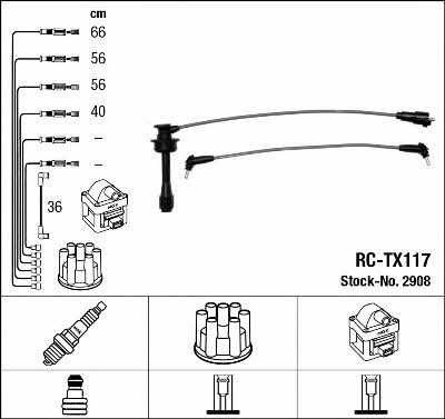 NGK 2908 Ignition cable kit 2908
