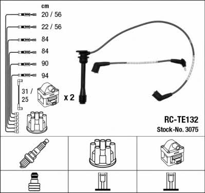 NGK 3075 Ignition cable kit 3075