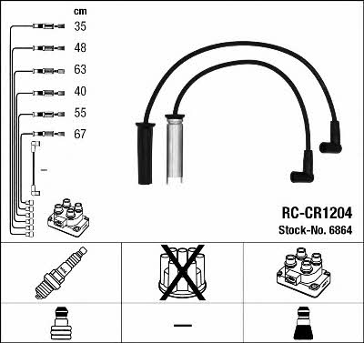 NGK 6864 Ignition cable kit 6864