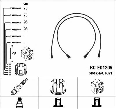 NGK 6871 Ignition cable kit 6871