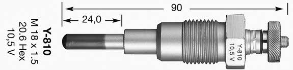 NGK 6929 Glow plug 6929 6929 NGK Glow plug