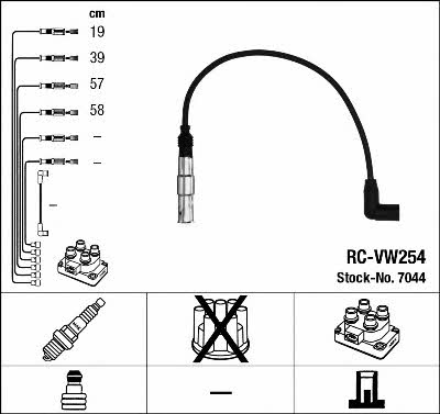 NGK 7044 Ignition cable kit 7044